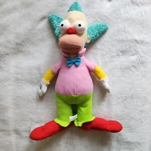 The Simpsons Krusty the Clown Plush 16" Licensed Toy Factory Stuffed 2016